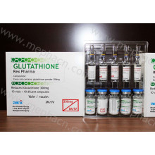 Glutathione 300mg de alta qualidade, glutationa para injeção, glutationa com injeção Vc para branqueamento da pele